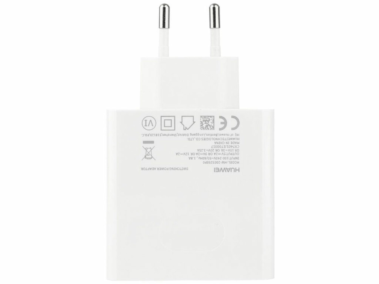 شارژر دیواری فست تایپ سی 65وات هوآوی   Huawei Type C 65W fast wall charger HW-200325EP0