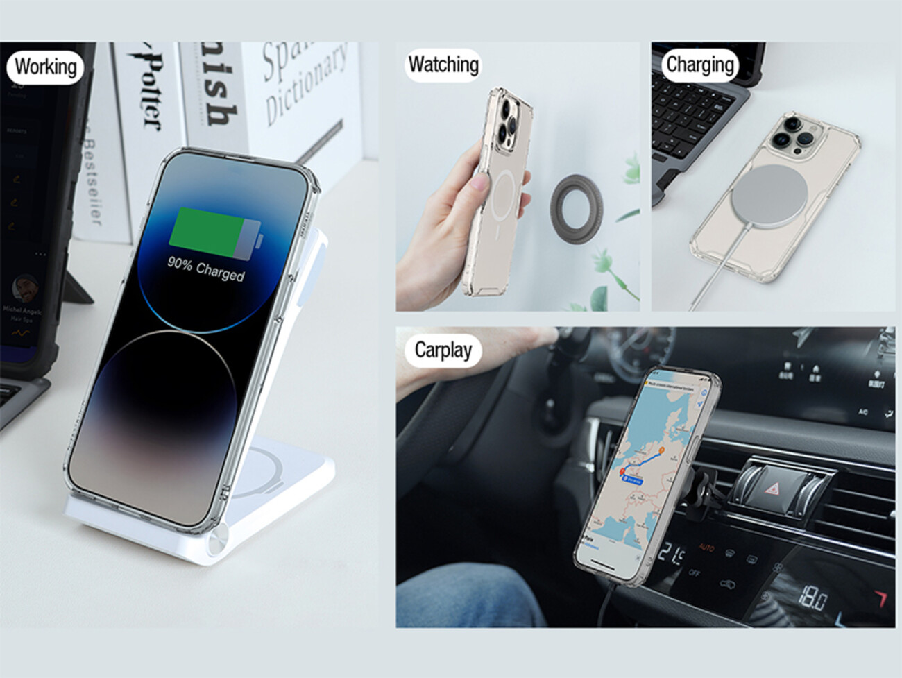 خرید قاب محافظ ژله ای آیفون 15 پرو نیلکین Nillkin Apple iPhone15 Pro Nature TPU Pro Magnetic Case
