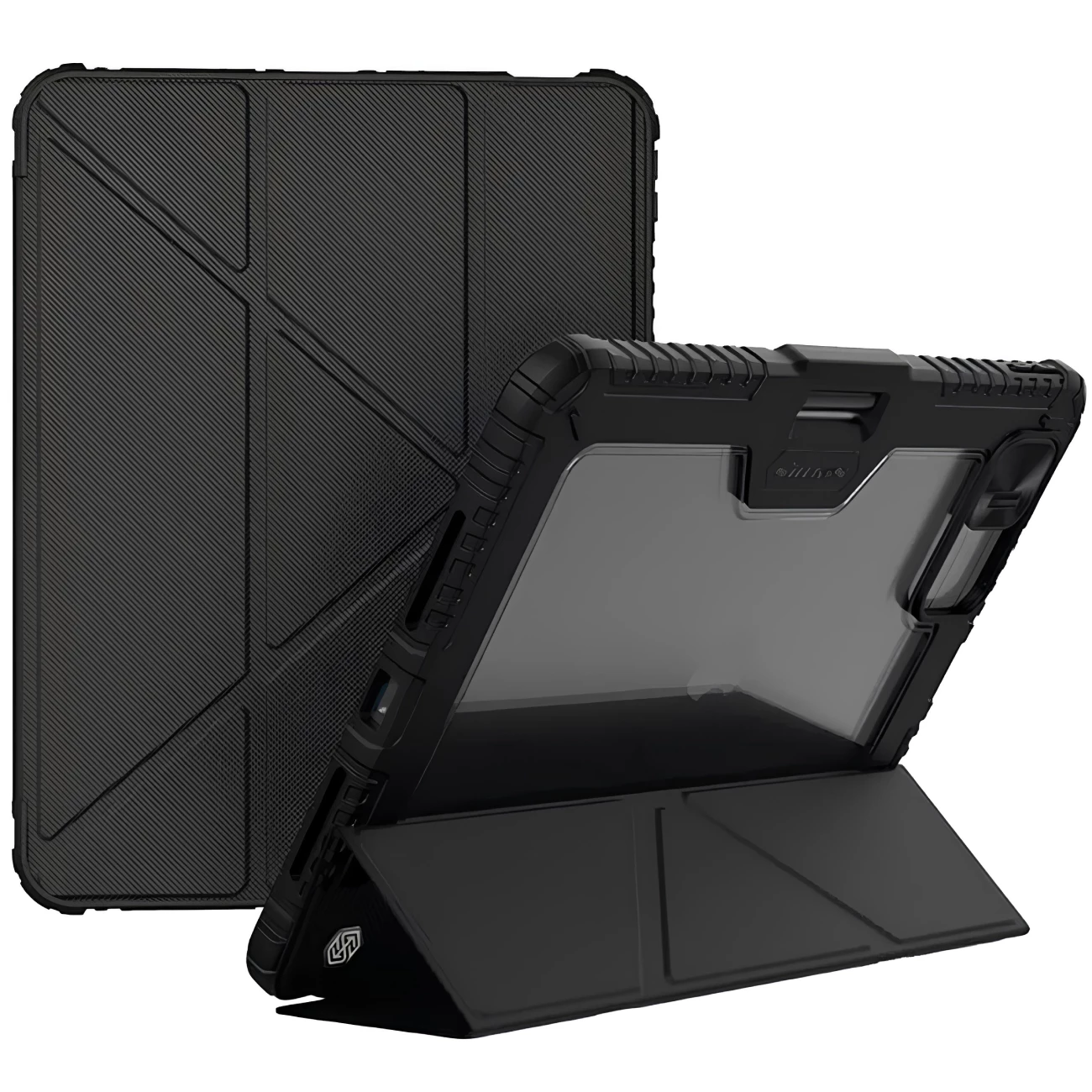 کاور کلاسوری نیمه شفاف آیپد پرو 13 2024 بامپردار نیلکین Bumper Leather Case Pro