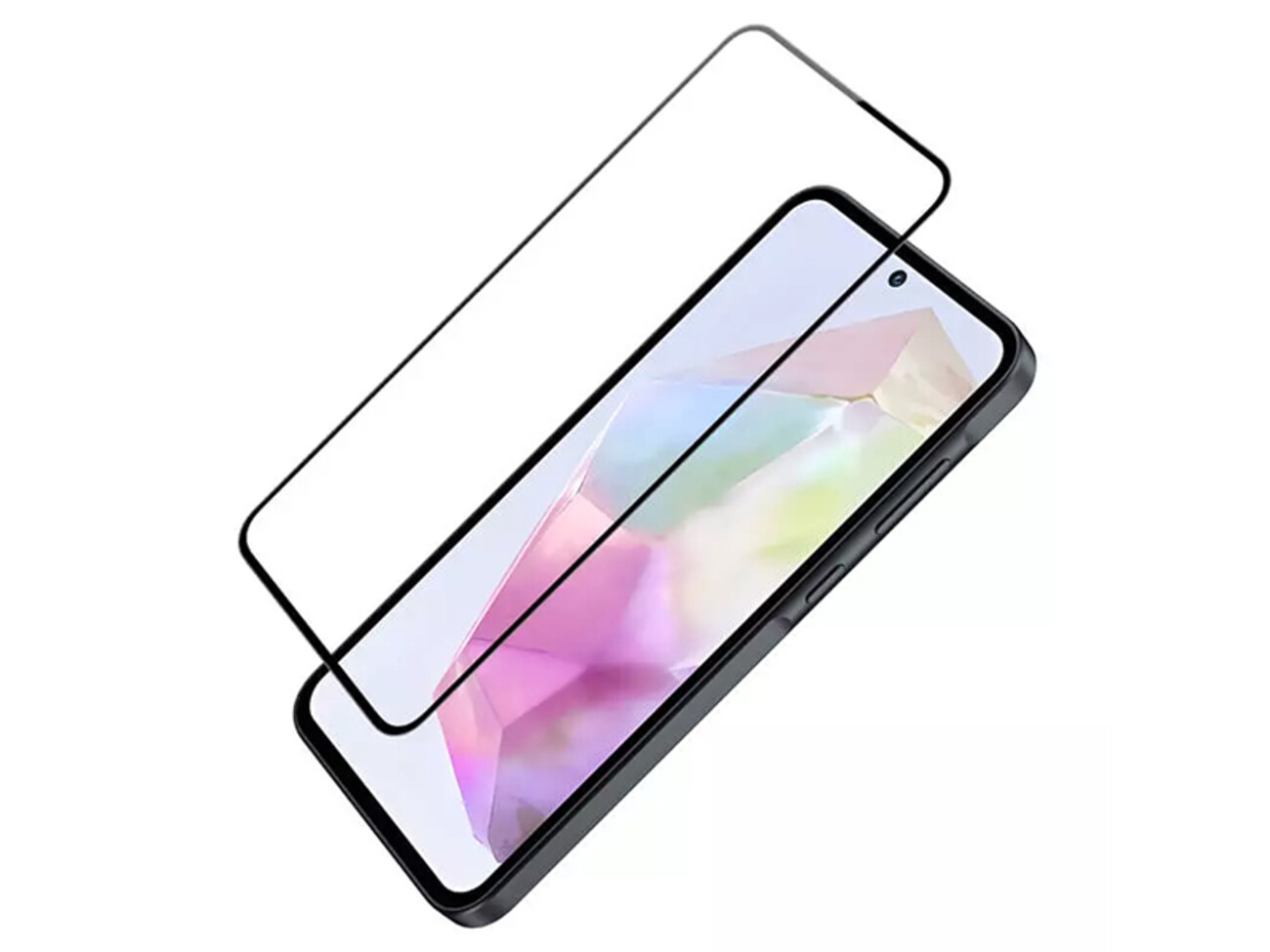 کیفیت محافظ صفحه نمایش شیشه ای سامسونگ آ35 نیلکین Amazing CP+ Pro tempered glass