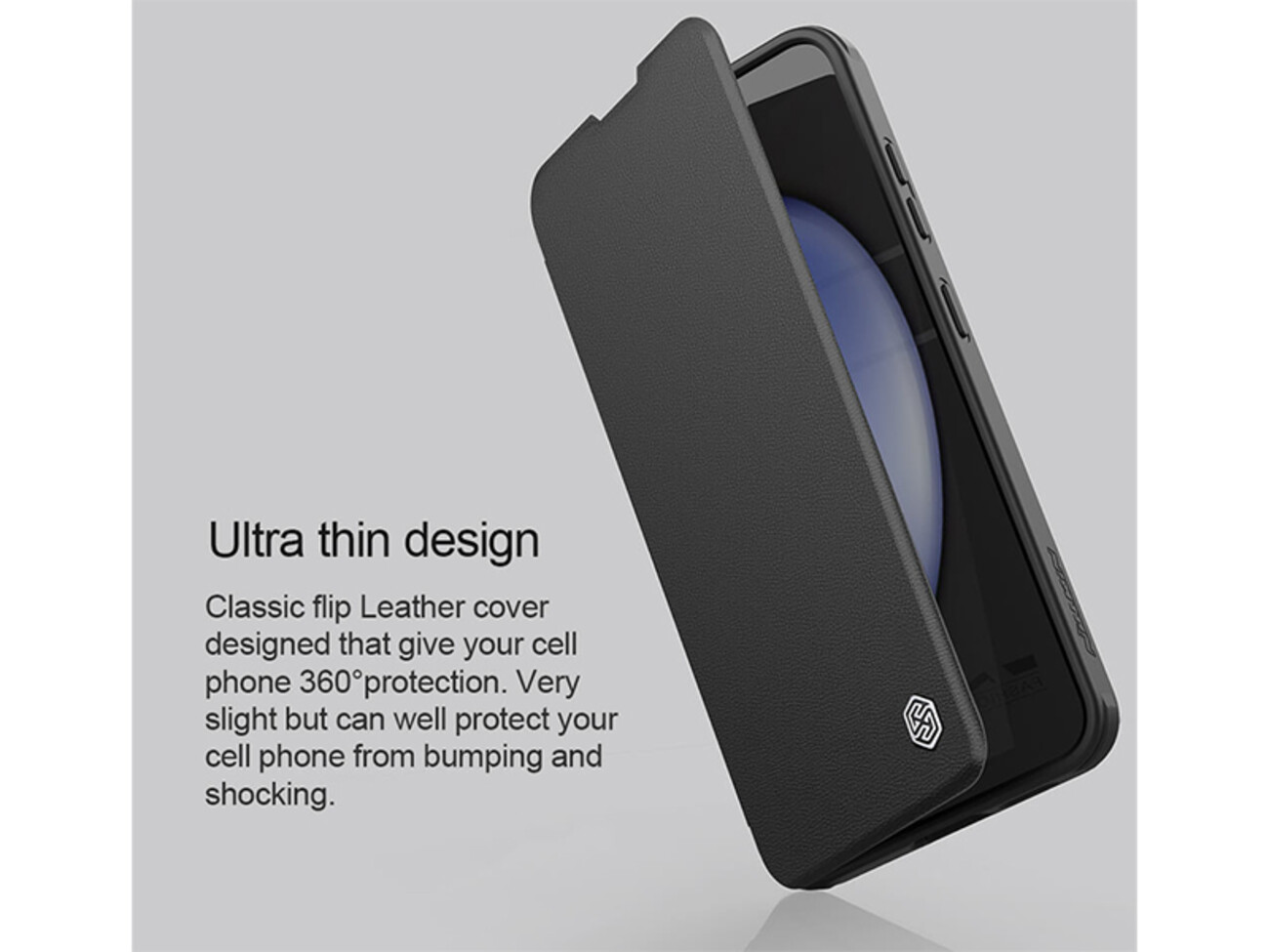 بهترین کیف محافظ سامسونگ اس 24 نیلکین Nillkin Qin Prop Leather case for Samsung Galaxy S24