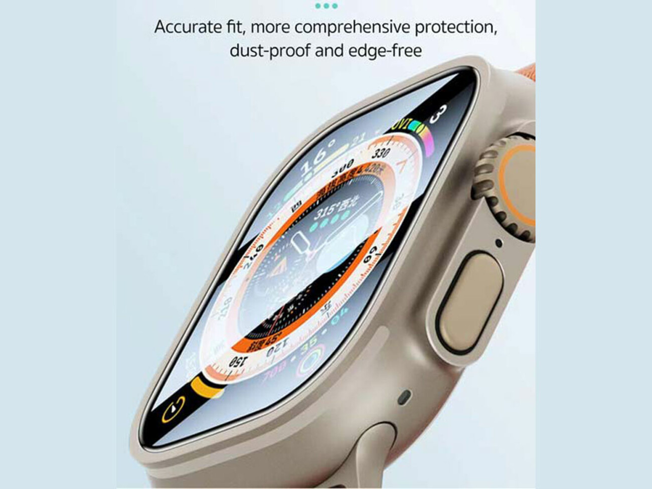 محافظ صفحه نمایش اپل واچ 49 میلی متری کوتتسی Coteetci iWatch ultra second sticker locator+watch tempered film 49mm 24010