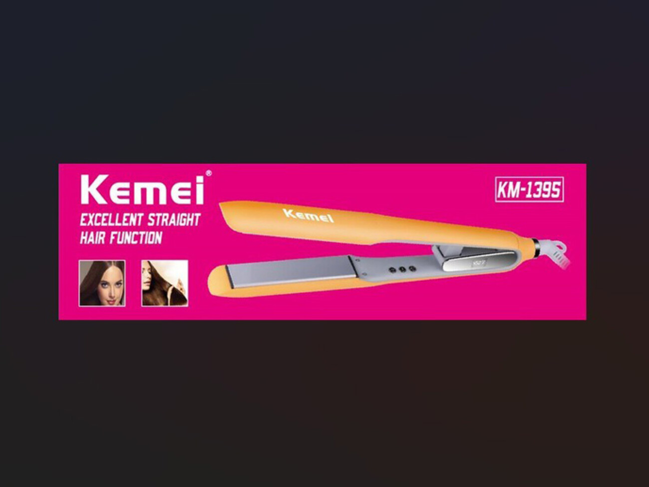ارزانترین اتو موی حرفه‌ای کیمی KEMEI KM-1395 Catokan Rambut