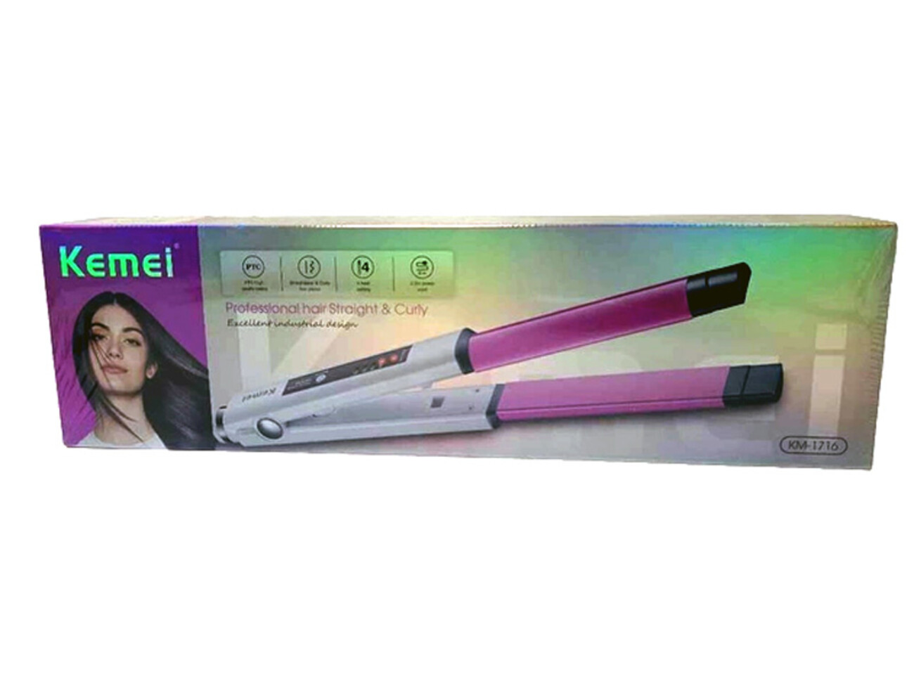اتو موی سر کیمی Kemei Curling iron straightener Kemei KM-1716