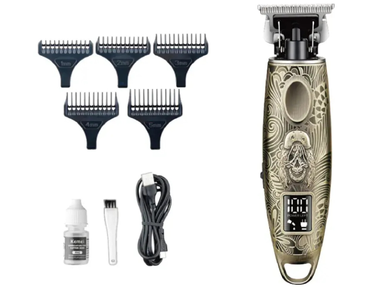 کیت اصلاح موی سر و صورت شارژی کیمی Kemei Cordless Man Barber Electric Hair Clipper KM-3298