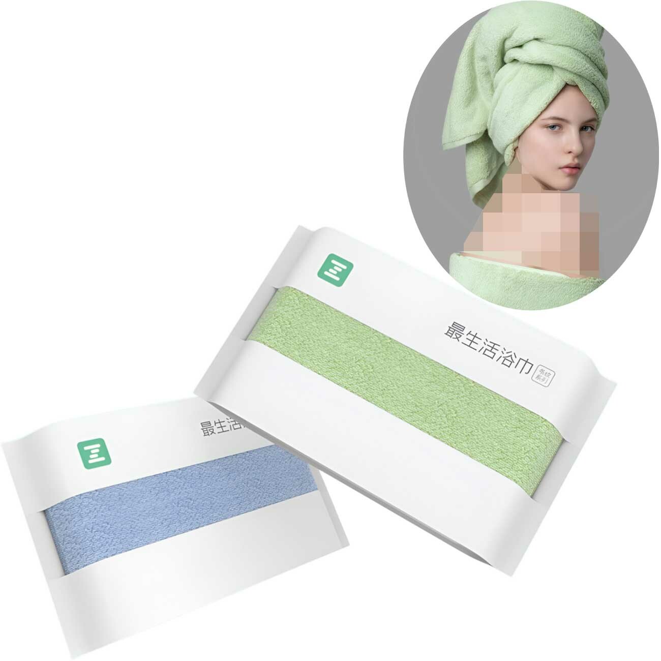 حوله حمام پنبه ای خالص 130*65 سانتی متری شیائومی A-1194