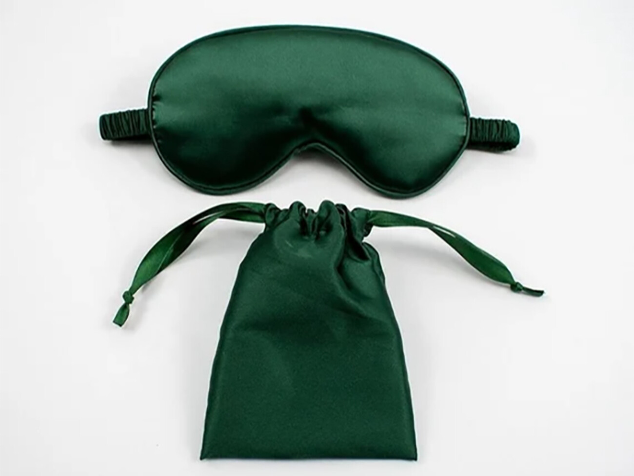 ست هدیه دخترانه  Soft Silk Satin Sleep Eye Mask with Matching Pouch and Hair Scrunchie 3pc Gift Box Set PMA-P20