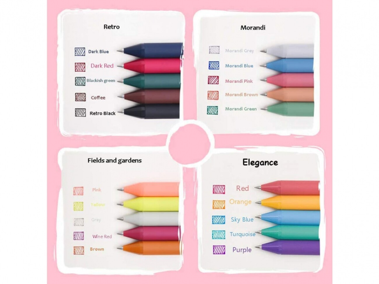 بسته 20 تایی خودکار شیائومی Xiaomi Kaco Pure Plastic Gel Ink Pen K1015