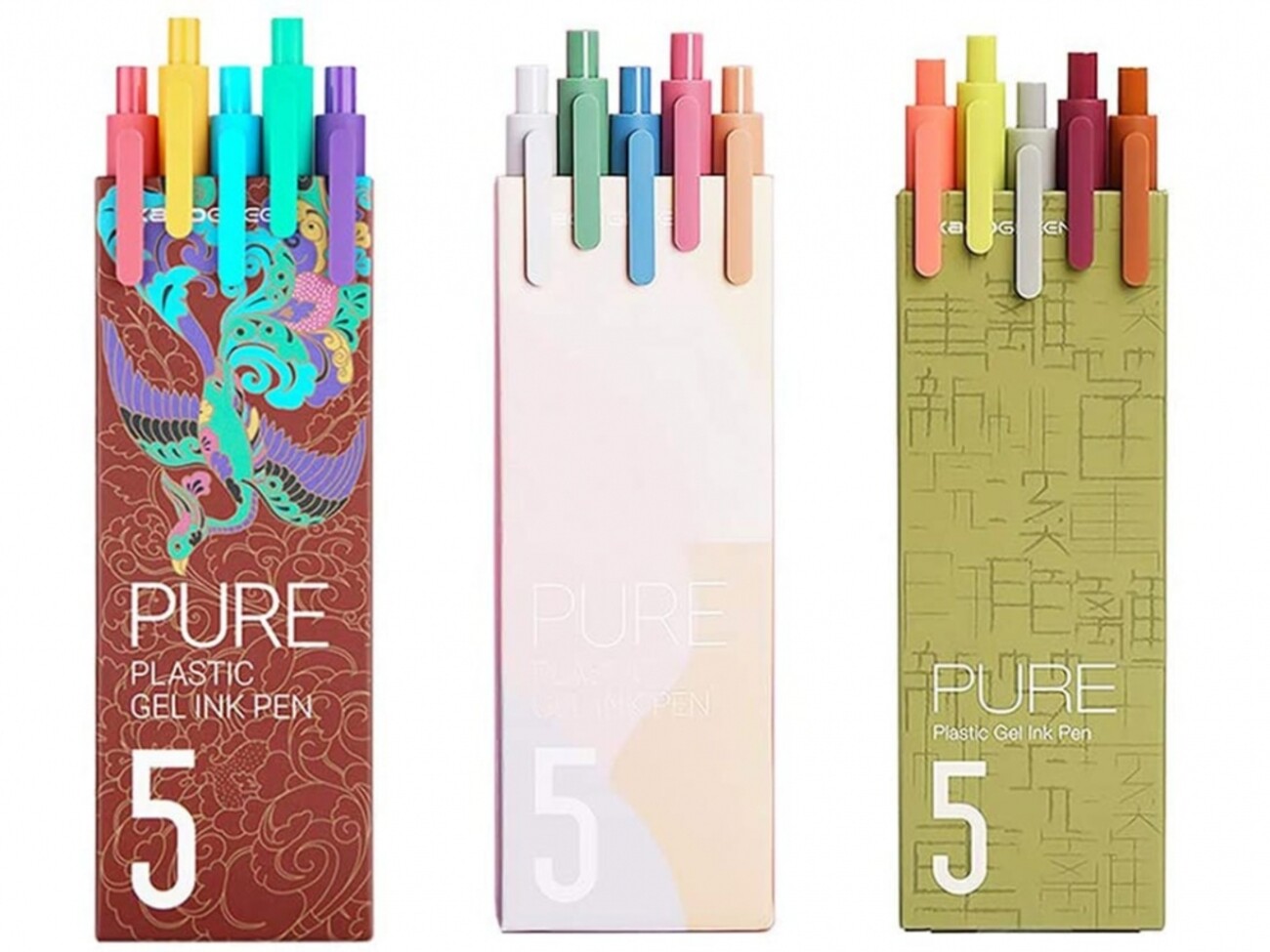 بسته 5 تایی خودکار شیائومی Xiaomi Kaco Pure Plastic Gel Ink Pen K1015