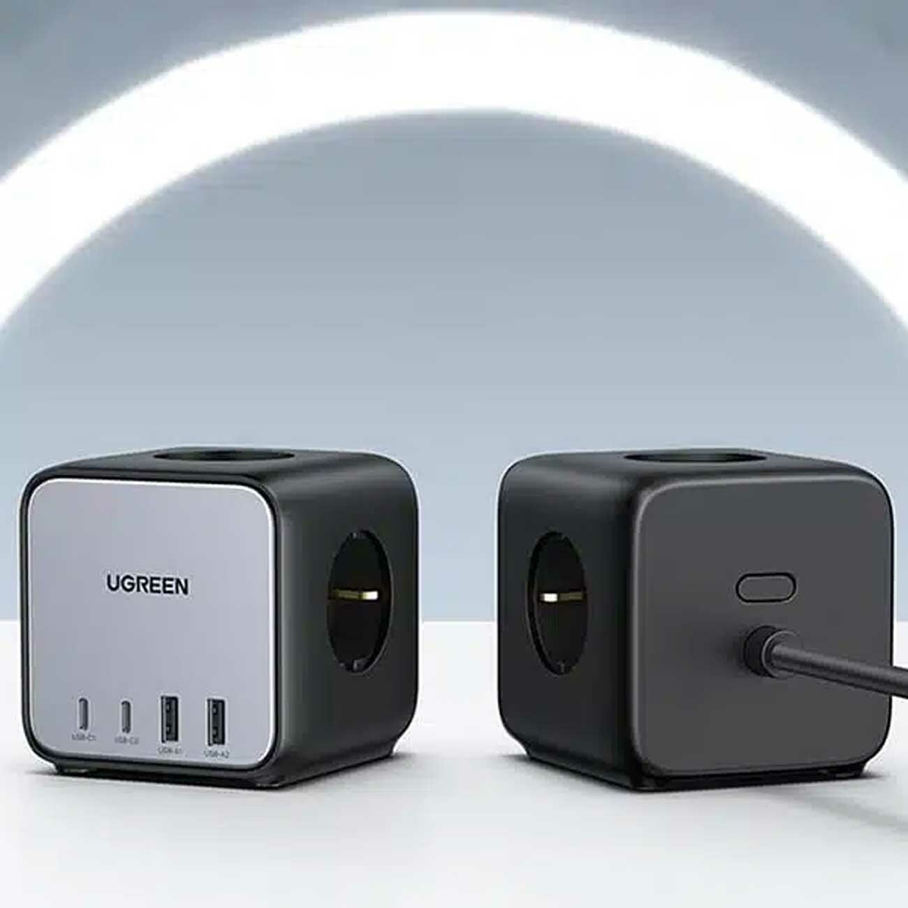چندراهی برق 2500 وات سه سوکت، دو USB و دو Type-  فست 65 وات یوگرین