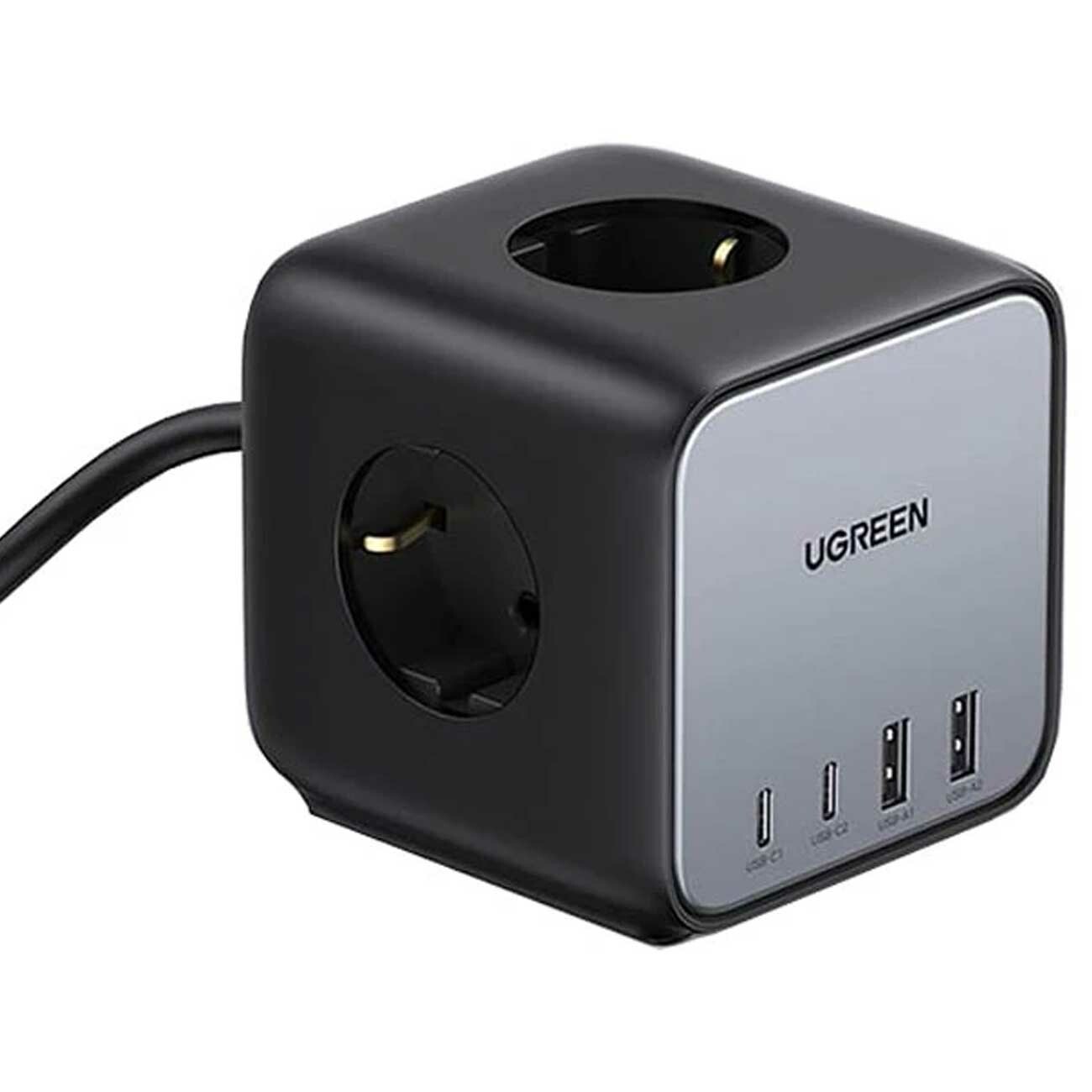 چندراهی برق 2500 وات سه سوکت، دو USB و دو Type-  فست 65 وات یوگرین
