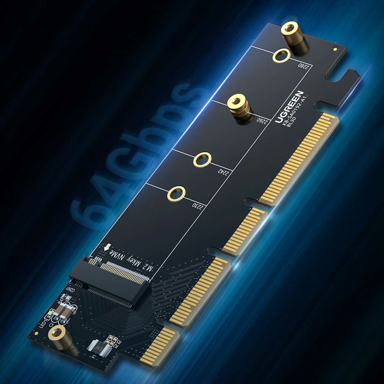 کارت تبدیل PCIe 4.0 به M.2 NVMe یوگرین با سرعت بالا
