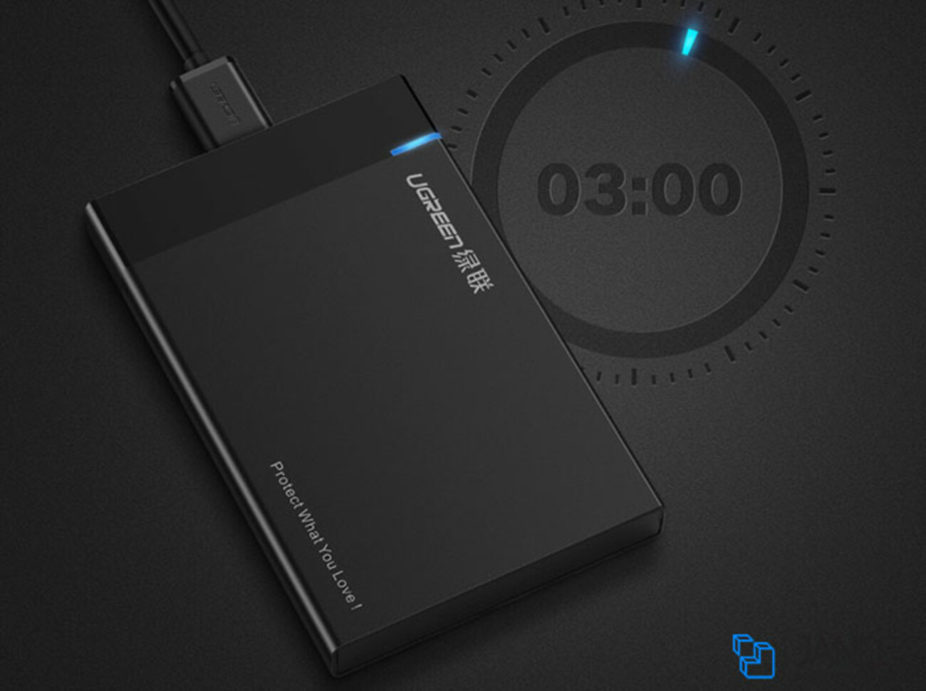 باکس تبدیل هارد داخلی به هارد اکسترنال یوگرین Ugreen USB 3.0 To 2.5 Inch Sata External Hard Drive Enclosure