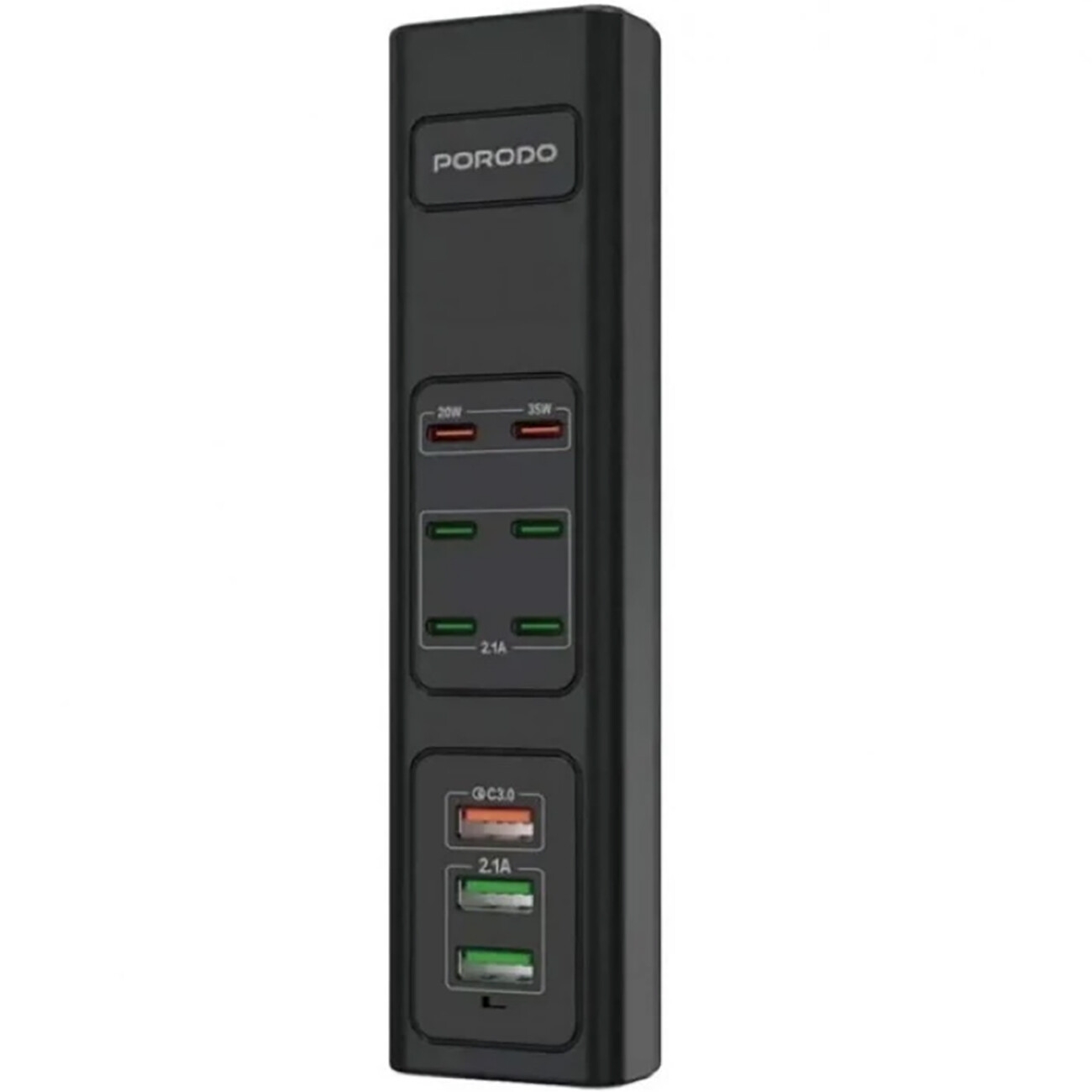 پاورهاب و شارژر رومیزی 9 پورت 85 وات پورودو PD-FWCH031-BK