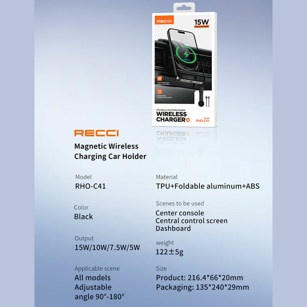 هولدر گوشی موبایل داخل خودرو رسی RHO-C41