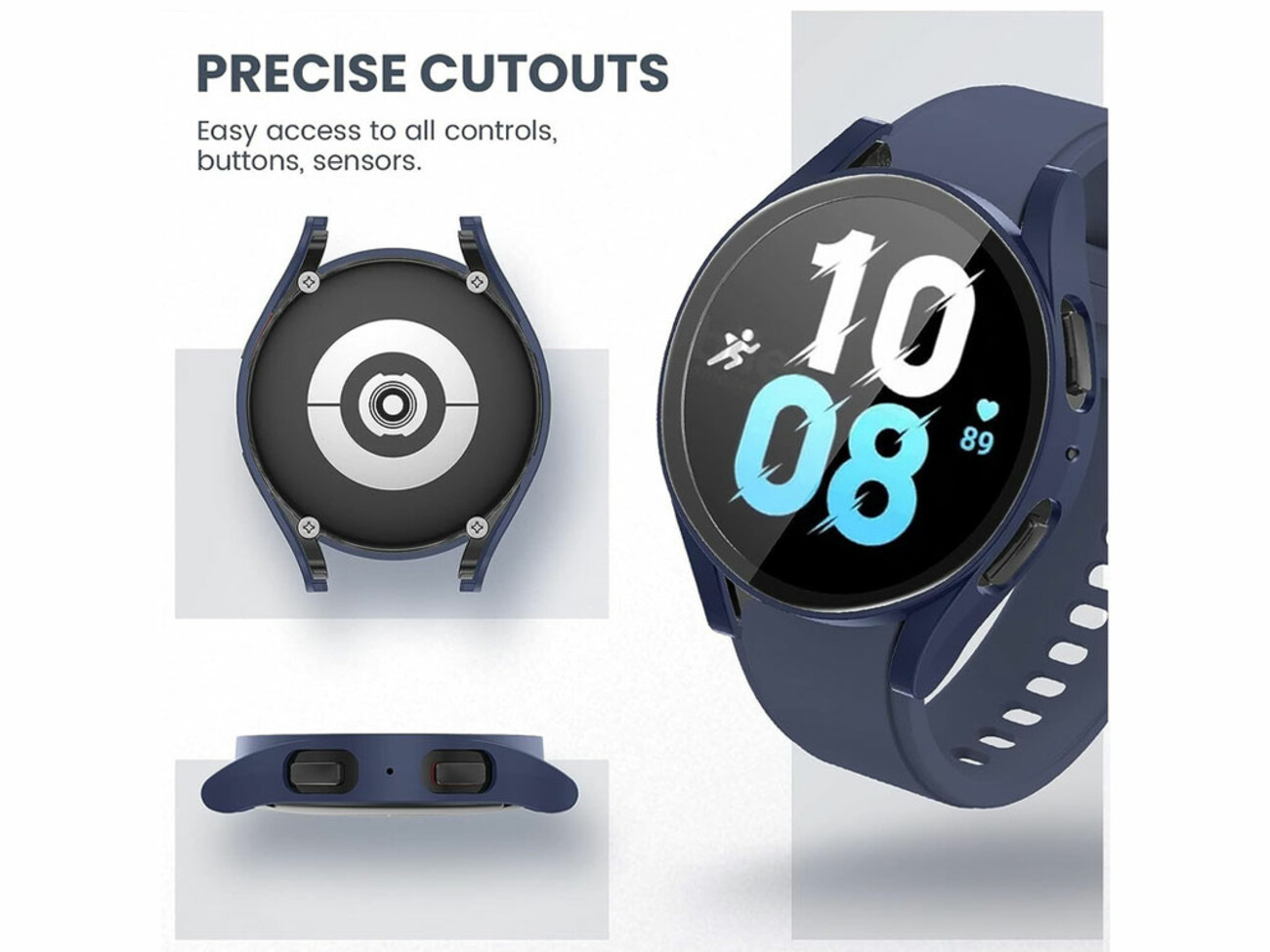 قاب و گلس ساعت هوشمند سامسونگ 40 میلی‌متری سری 4 لیتو Lito SPlus cover suitable Samsung Galaxy Watch 4 40mm smart watch