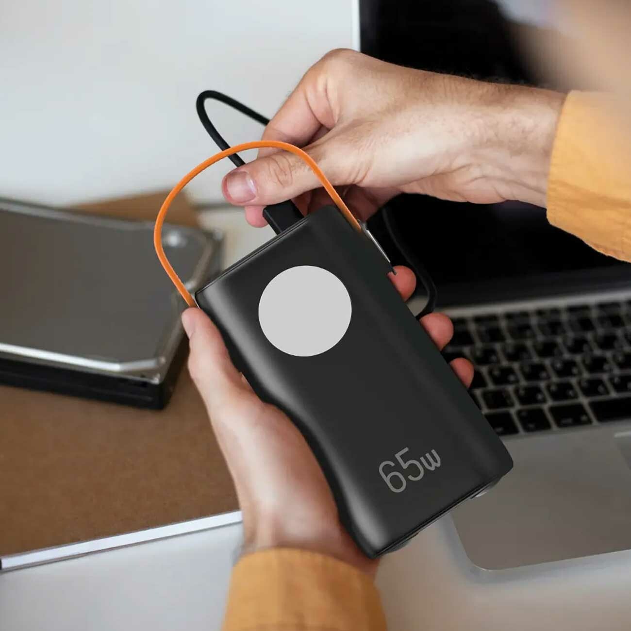 خرید پاوربانک قدرتمند 40000 میلی‌آمپر 65 وات Type-C و USB گرین‌لاین
