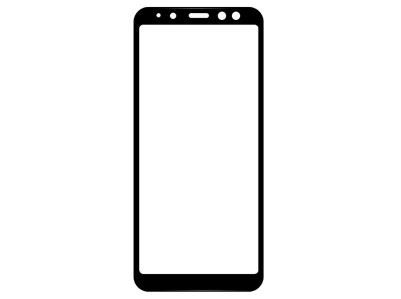 محافظ صفحه نمایش شیشه‌ ای سامسونگ Buff Full Glass Screen Protector Samsung Galaxy A8 Plus 2018