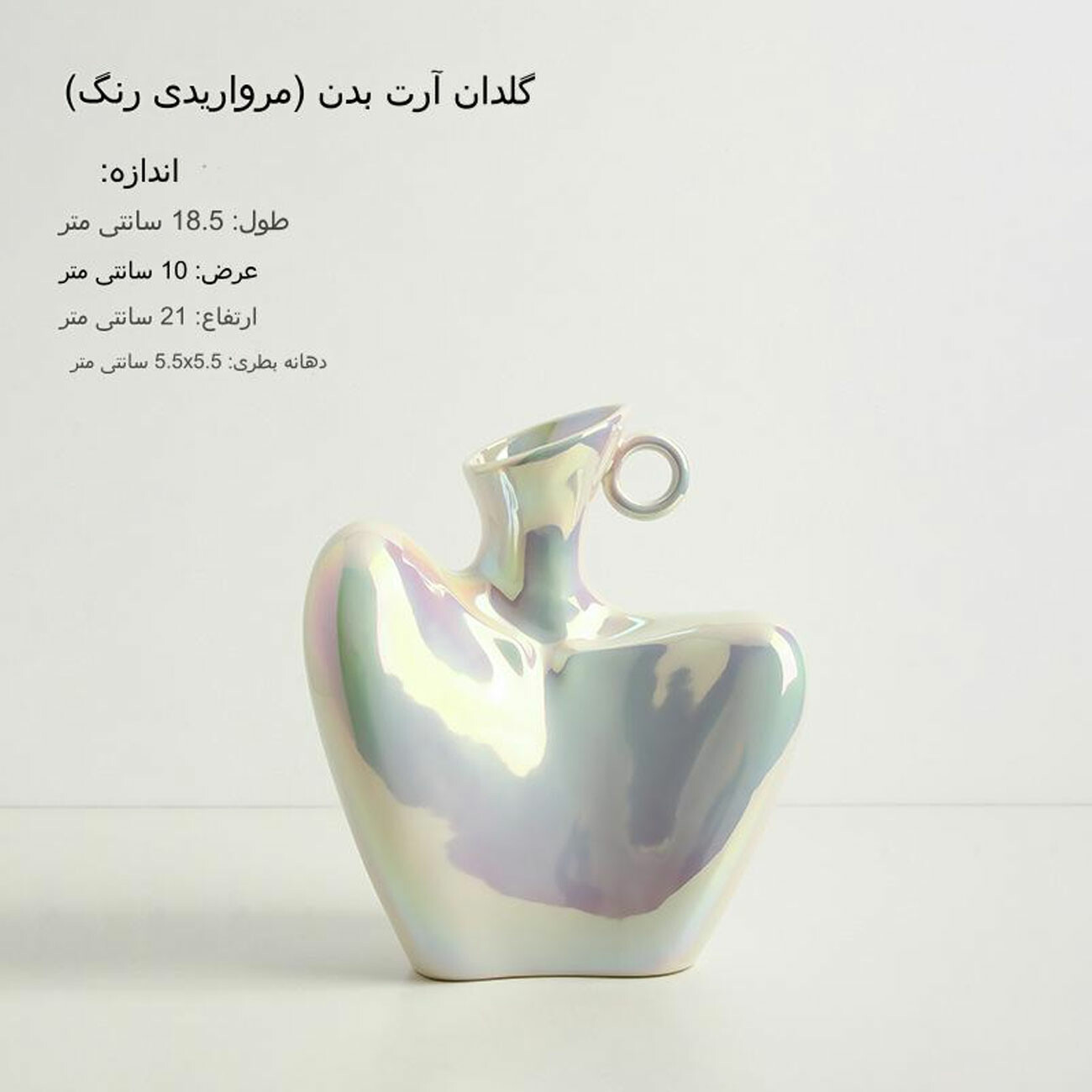بهترین دکوری و گلدان رومیزی طرح ترقوه بدن انسان