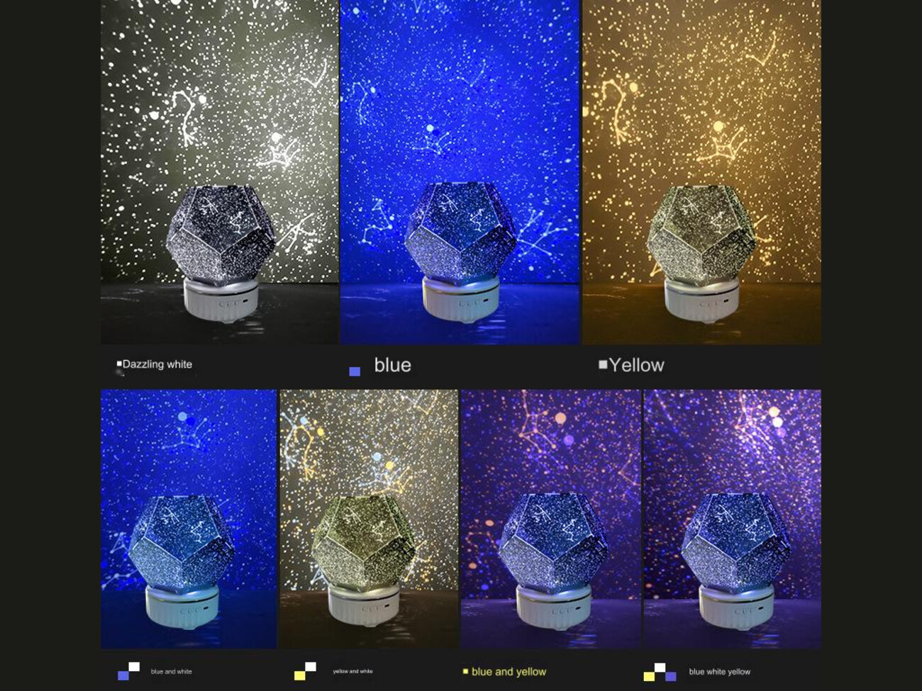 لامپ ال ای دی و اسپیکر بلوتوث LED 3D Starry Sky Projector Lamp Plus WZXKD-02