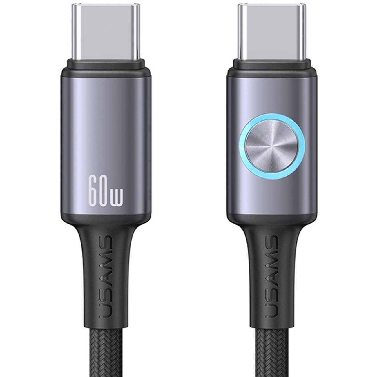 کابل فست شارژ تایپسی به تایپسی 60 وات 1.2 متری یوسامز SJ752