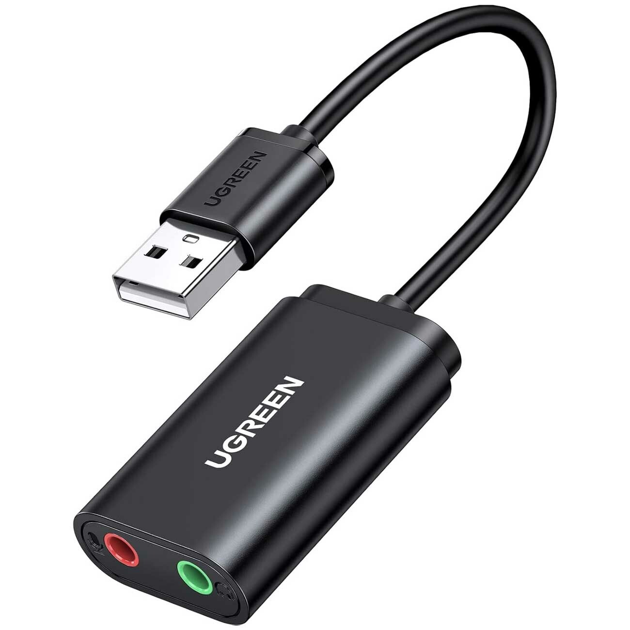 کارت صدا و مبدل USB به جک 3.5 میلی‌متر 15 سانتی‌متری یوگرین US205 30143