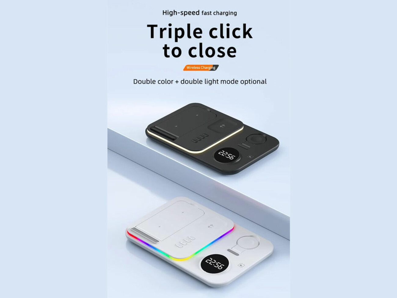شارژر وایرلس و استند رومیزی 5 کاره A82 5-in-1 Wireless Charging Dock