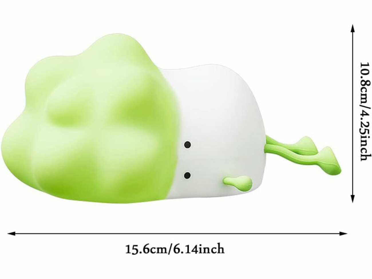 چراغ خواب رومیزی فانتزی قابل شارژ Little Pai Cai Pat Cabbage Silicone Night Light