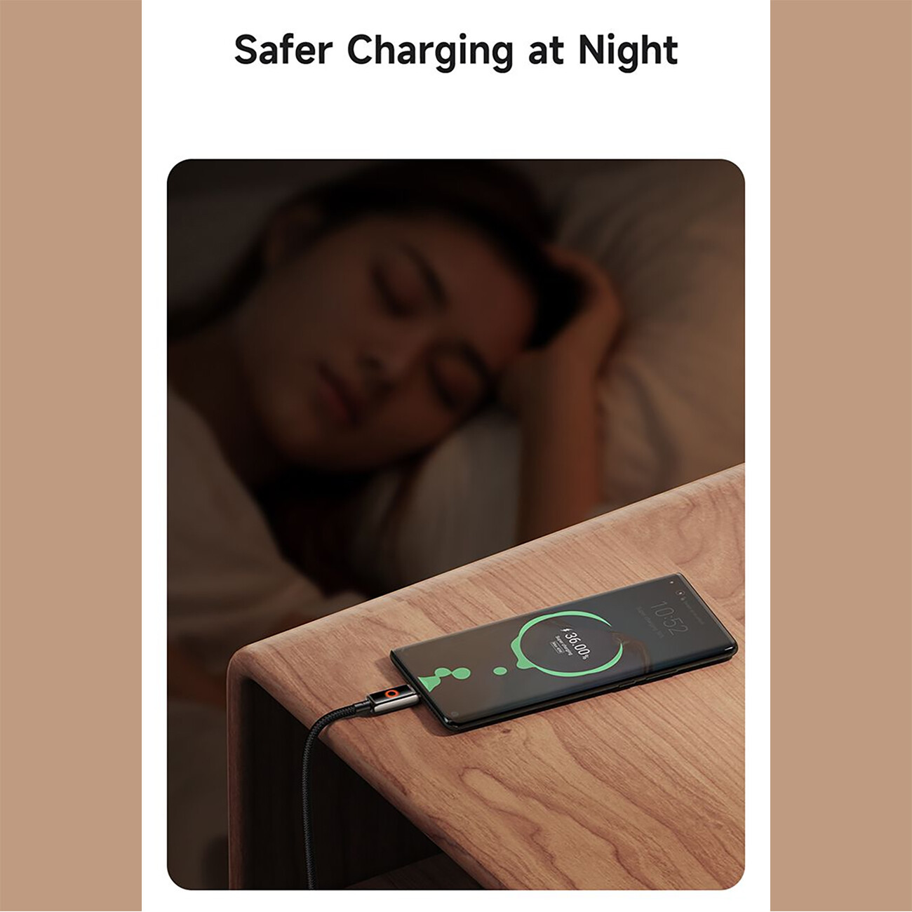 کیفیت کابل شارژ سریع یو اس بی به تایپ سی 100وات 1.2متری با قطع کن اتومات 6 آمپر مک دودو