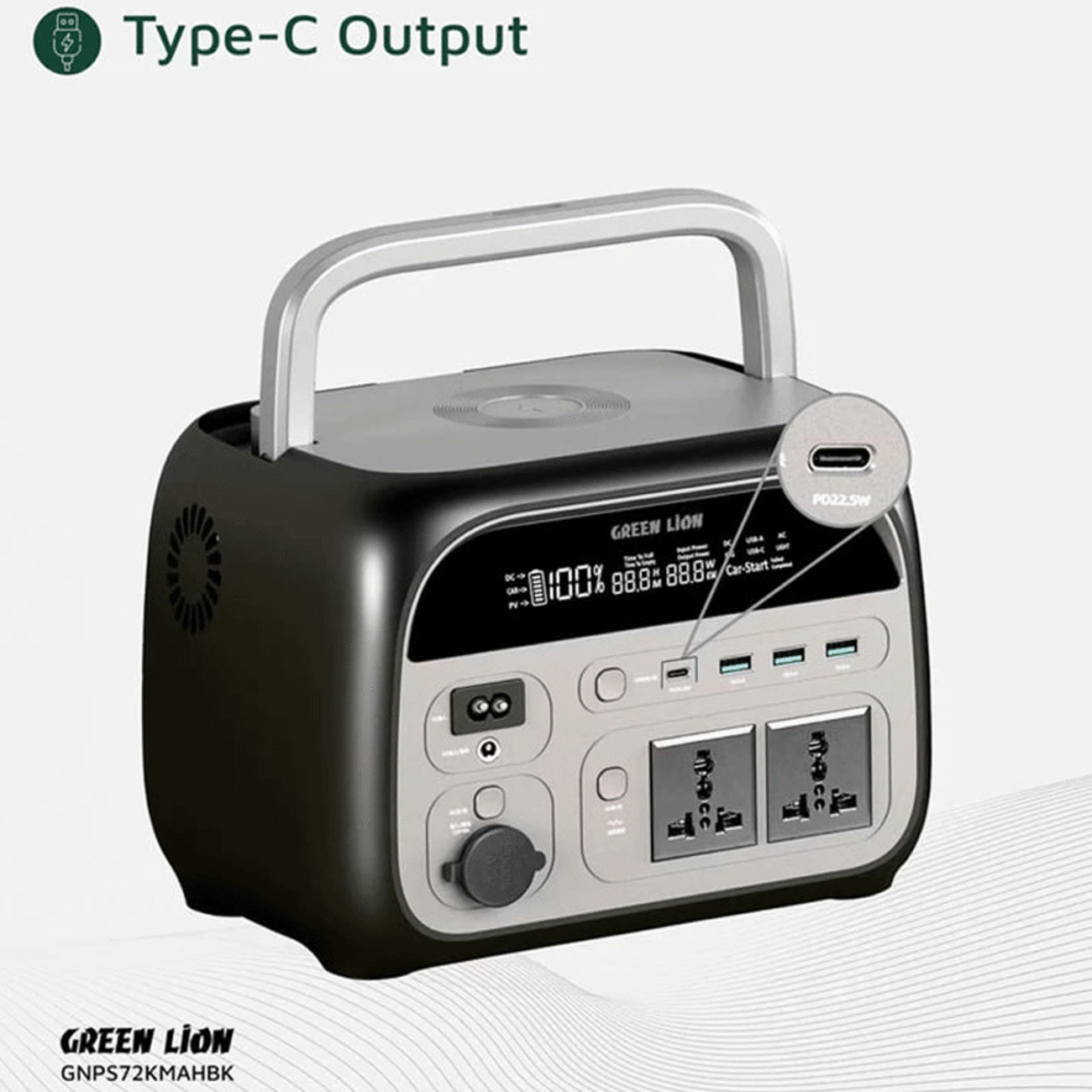 فروش پاوربانک 72000 و ژنراتور 600 وات گرین لاین