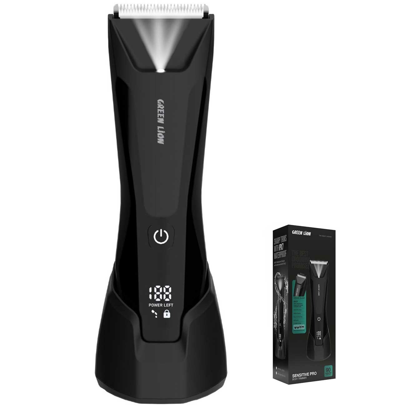 ماشین اصلاح بدن شارژی ضدآب گرین‌لاین GNSNRB21TMBK