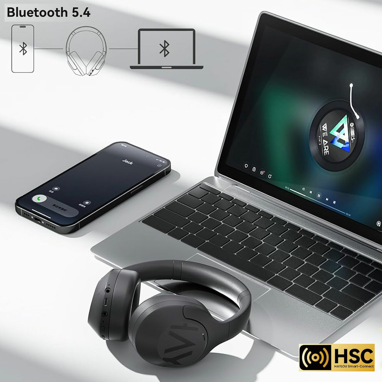 هدست بلوتوثی مشکی هایلو