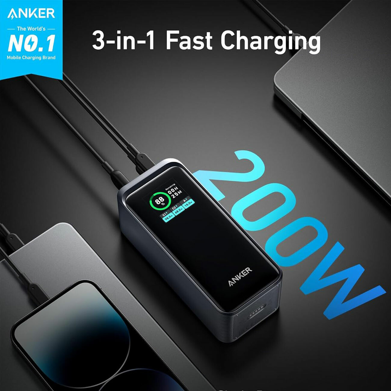 فروش پاوربانک شارژ سریع 200 وات انکر