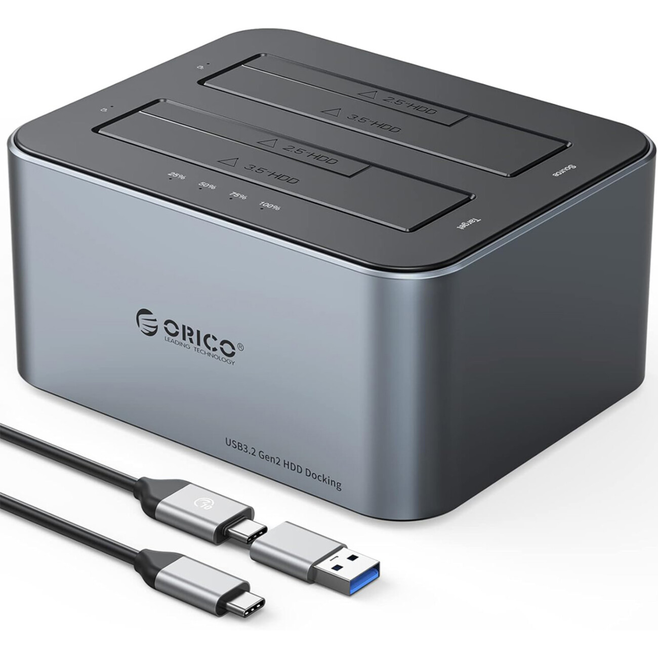 باکس هارد 2.5 اینچ و 3.5 اینچ 2 سینی Type-C اوریکو 6626C3-C