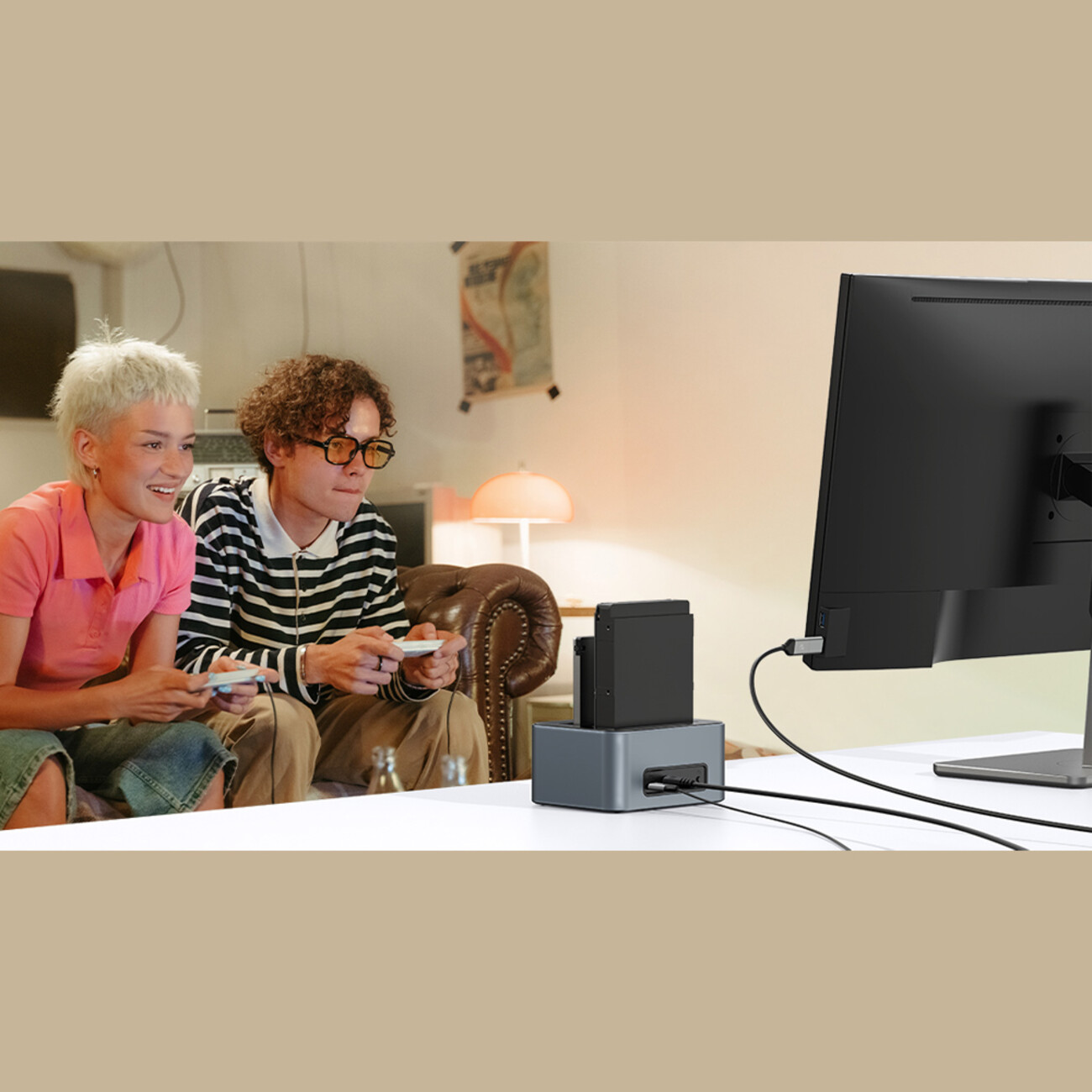 قیمت داک هارد دیسک 2 سینی تایپ سی اوریکو