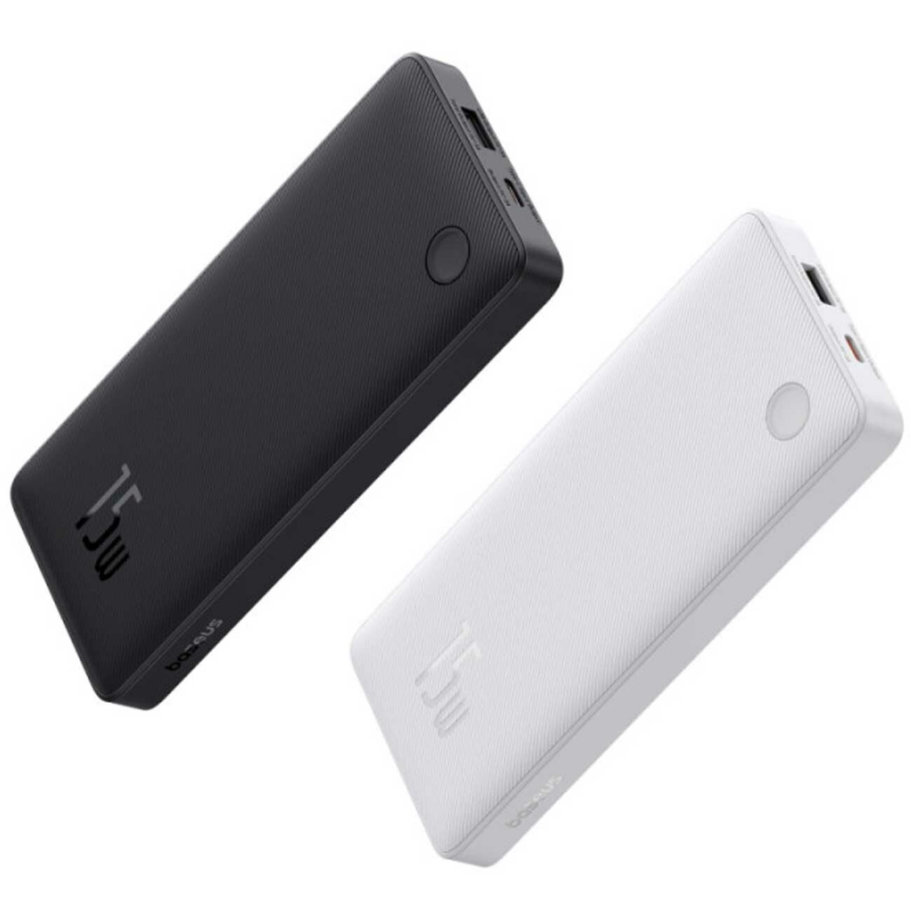 پاوربانک 10000 باریک یواسبی و تایپسی 15 وات بیسوس Airpow Lite P10067500123