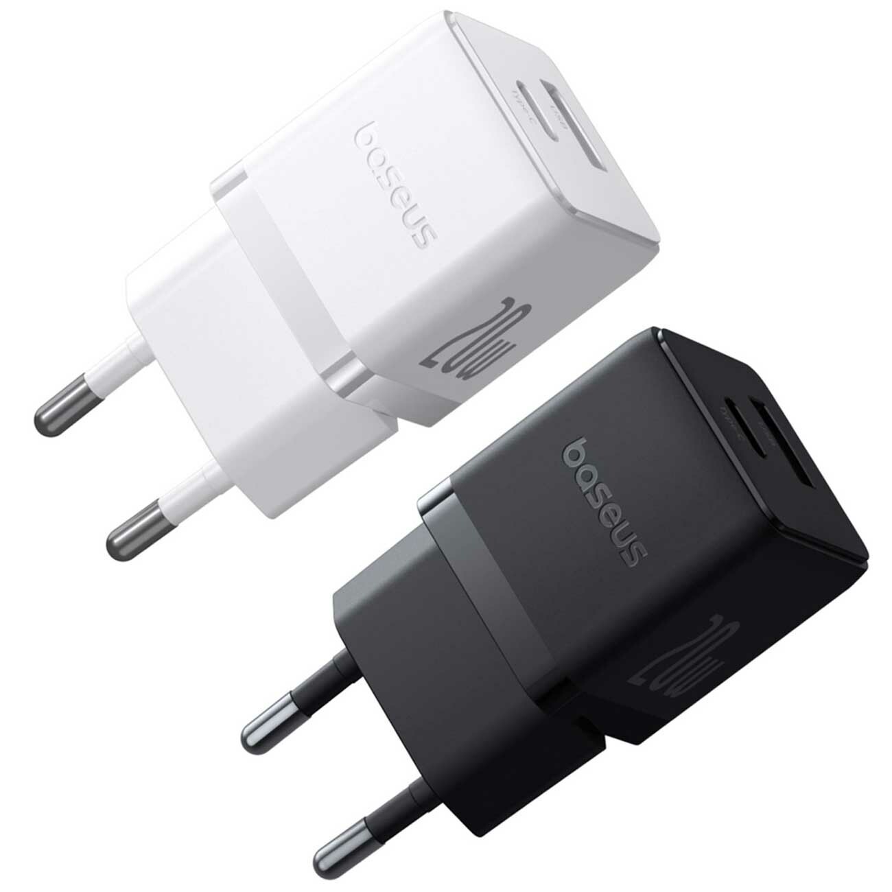 شارژر دیواری تایپسی و USB فست شارژ 20 وات بیسوس P10111608113