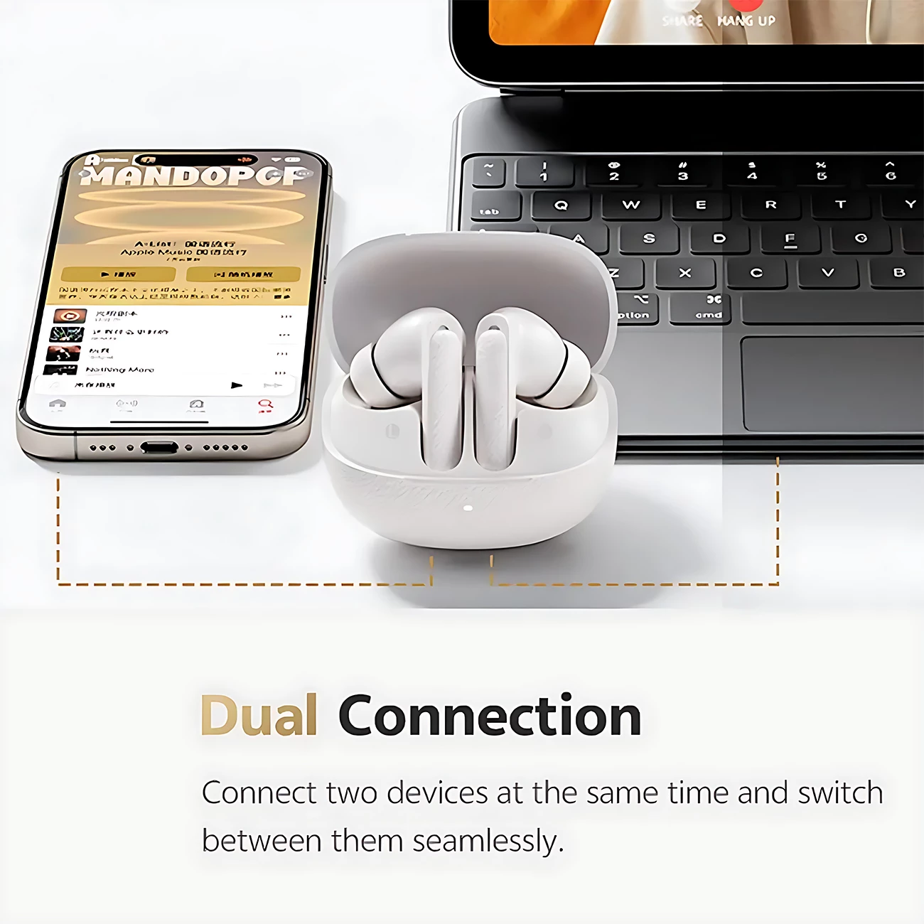 هندزفری بی‌سیم گیمینگ حذف نویز کیو‌سی‌وای