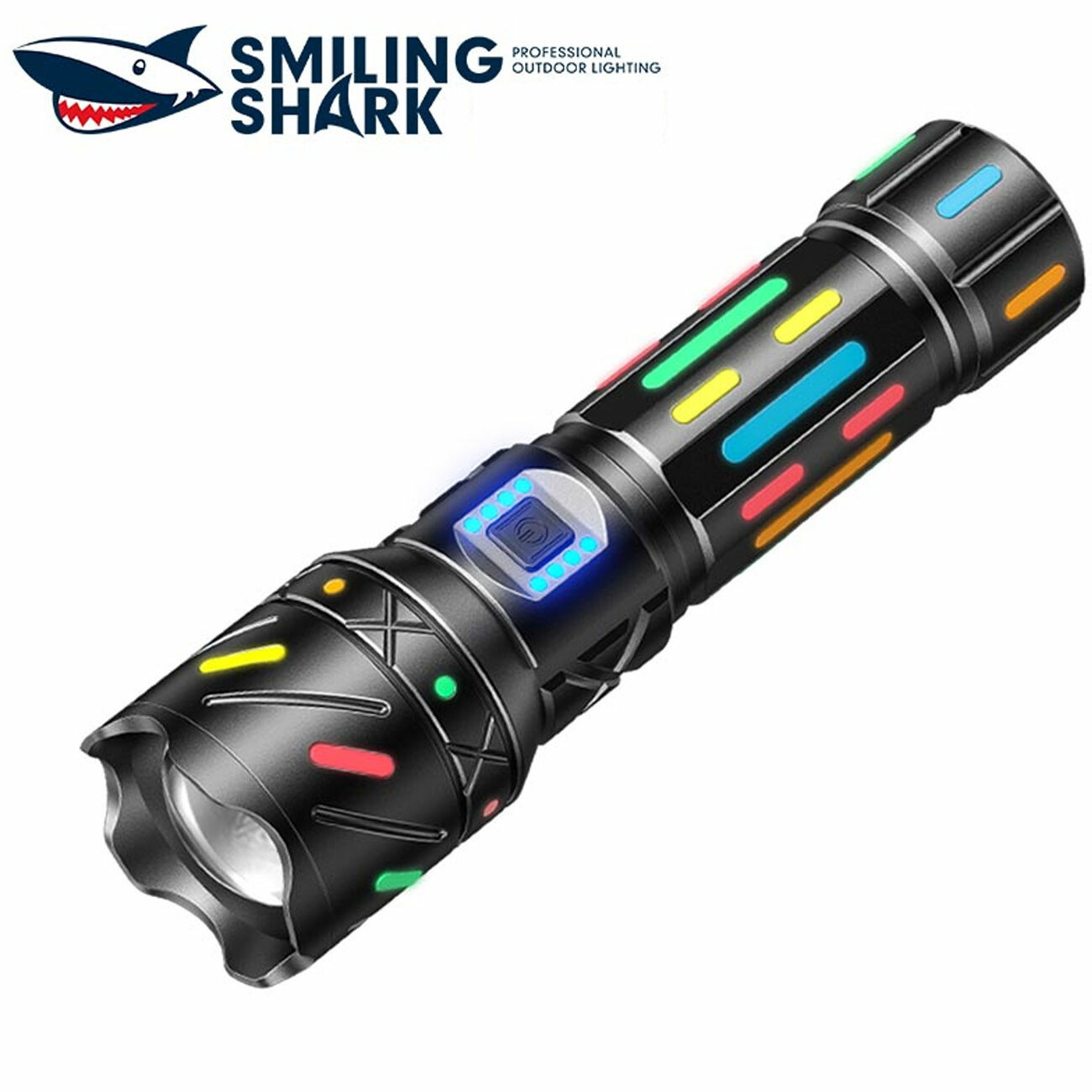 چراغ قوه شارژی ضدآب اسمایلینگ شارک SD-7013