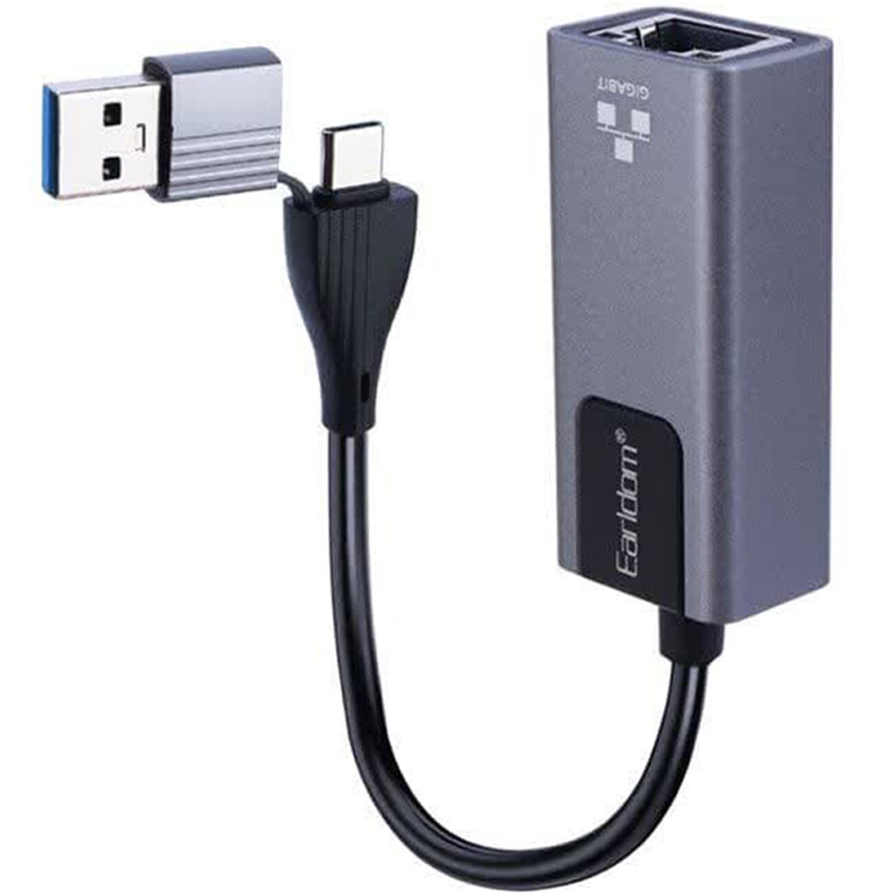 تبدیل تایپ سی و یو اس بی به پورت اینترنت  ارلدام