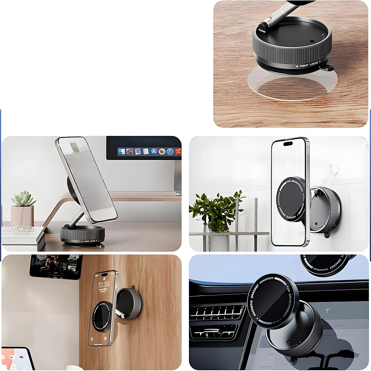 پایه نگهدارنده مغناطیسی داخل ماشین و لپ تاپ