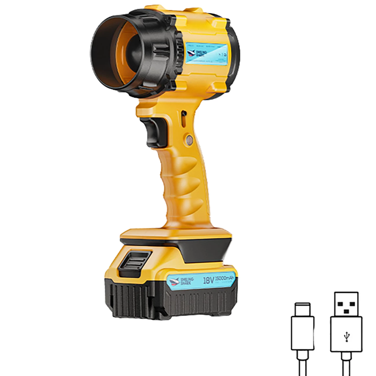 جت فن دمنده قوی باد قابل حمل اسمایلینگ شارک FS-123