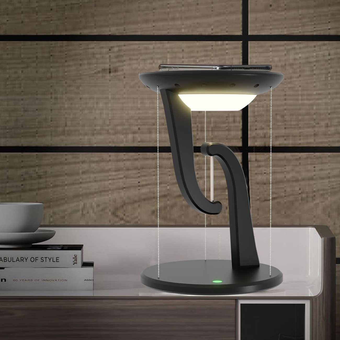 قیمت چراغ مطالعه LED رومیزی هوشمند و شارژر بی‌سیم
