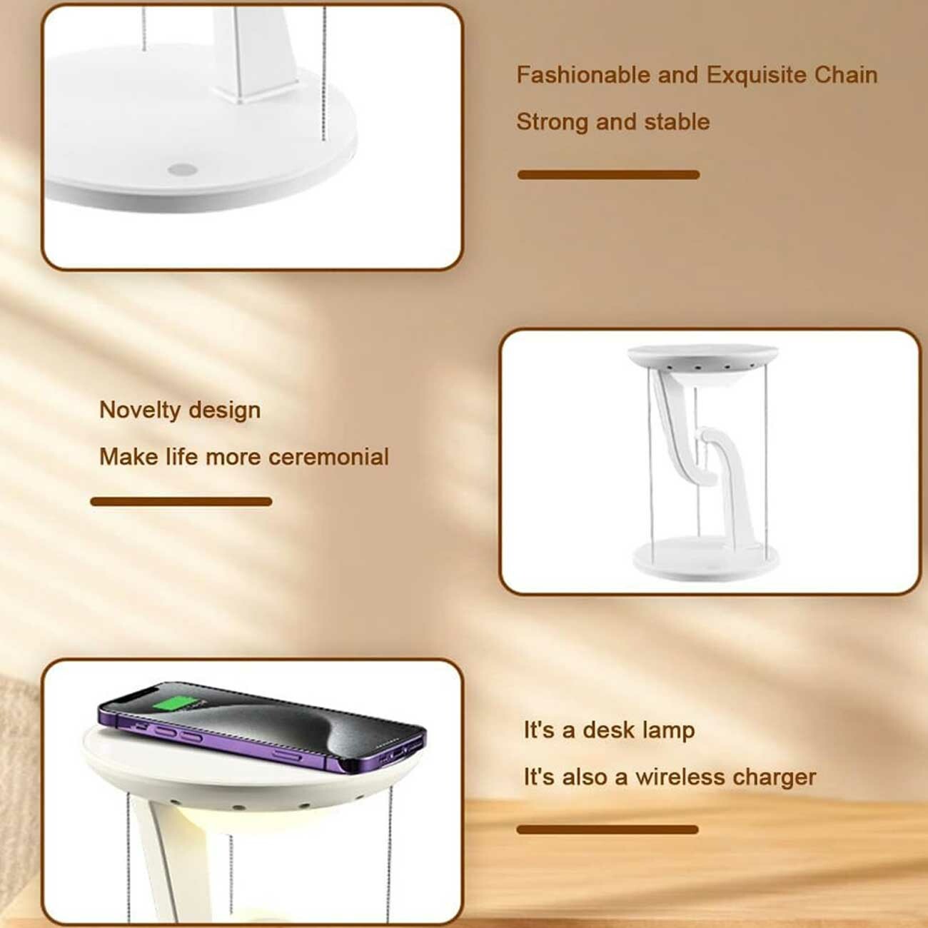 بهترین چراغ مطالعه LED رومیزی هوشمند و شارژر بی‌سیم
