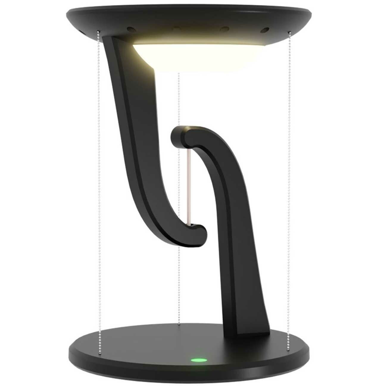 چراغ مطالعه LED رومیزی هوشمند و شارژر بی‌سیم