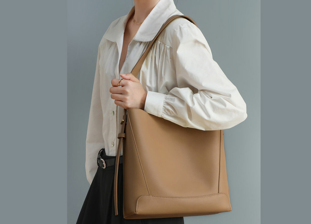 کیف دوشی زنانه با ظرفیت بزرگ new women's leather shoulder crossbody bag 5478