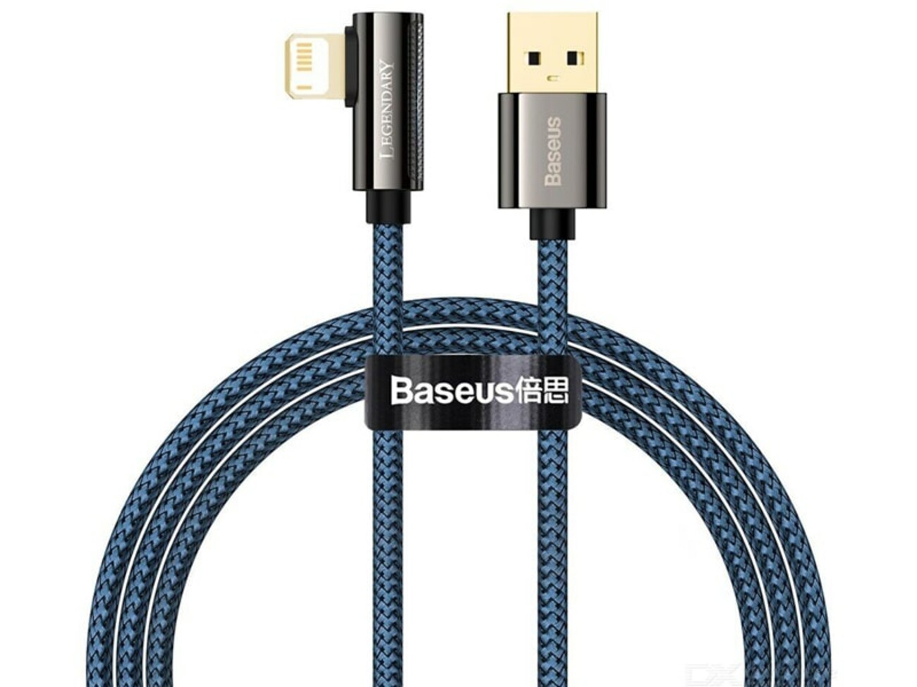 کابل لایتنینگ بیسوس Baseus Legend Series Elbow USB to iP  1m 2.4A CALCS-01