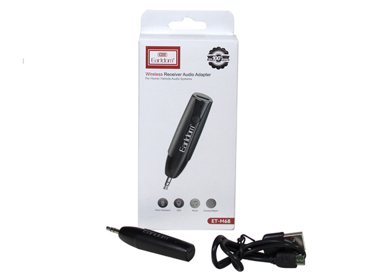 بهترین گیرنده بلوتوثی ارلدام Wireless Receiver Audio ET-M68 Earldom