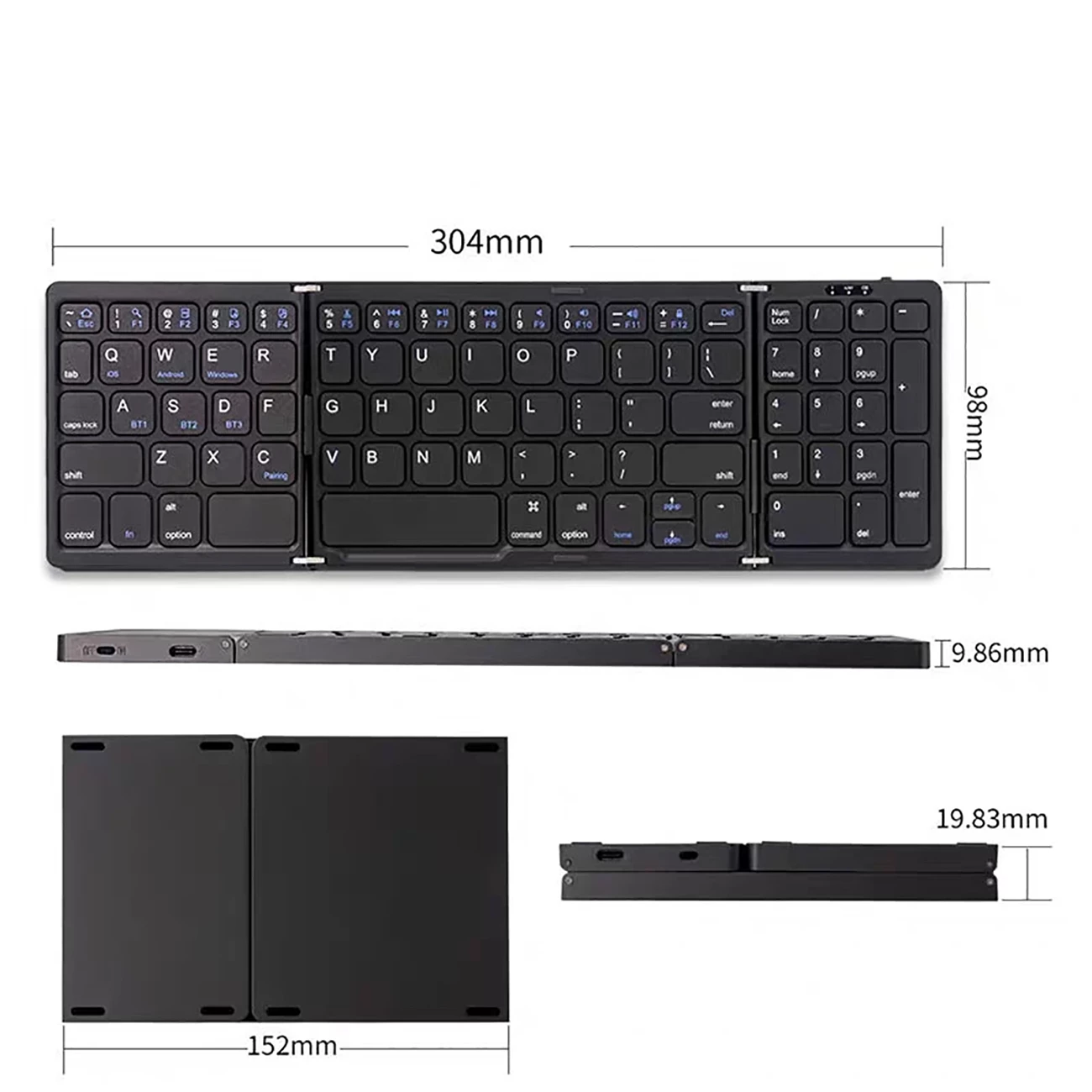 فروش کیبورد بلوتوث تاشو