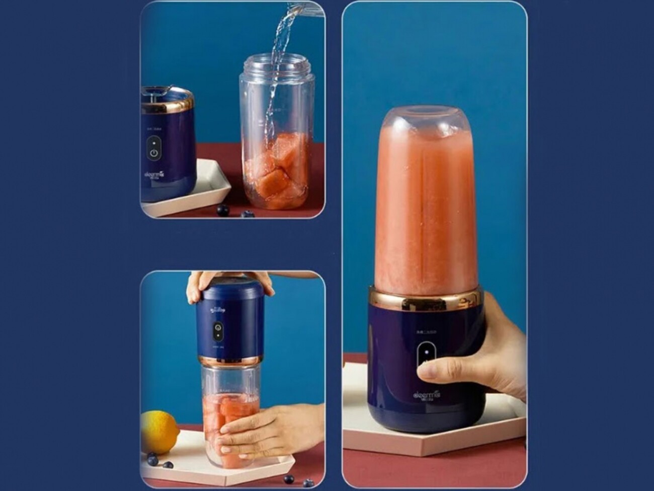 مخلوط‌کن قابل حمل شیائومی Xiaomi Deerma Portable Mini Fruit Juicer Blender DEM-NU06